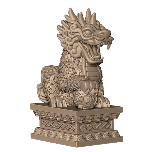 Stone Kirin by Menagerie Miniature