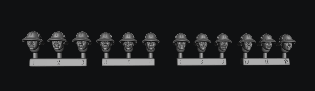 Afrika Korps Head Swap Option Schutzen by W3 Wargaming
