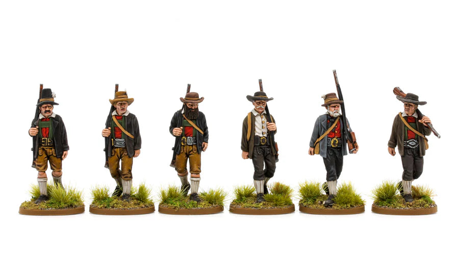 Tyrolean Schützen marching by Piano Wargames
