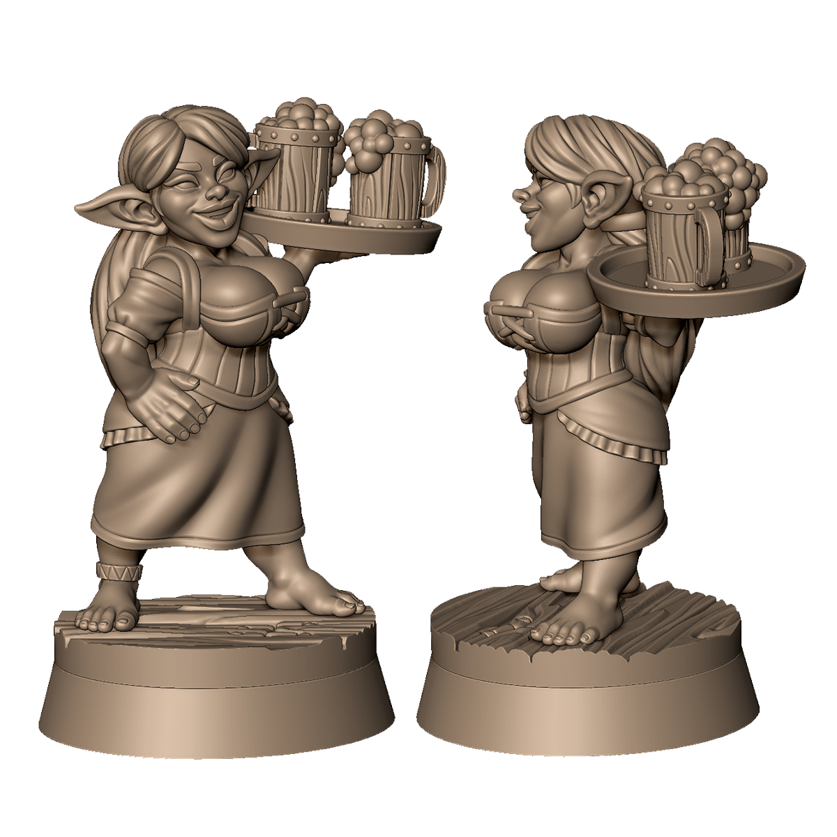 Goblin Tavern Wench by Menagerie Miniature