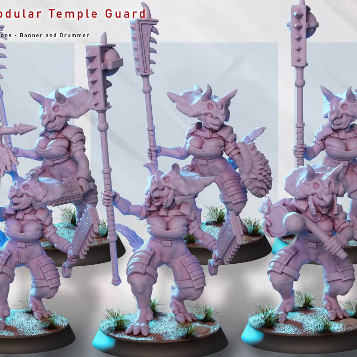 Lizard Woman - Modular Temple Guard by Gaz Minis