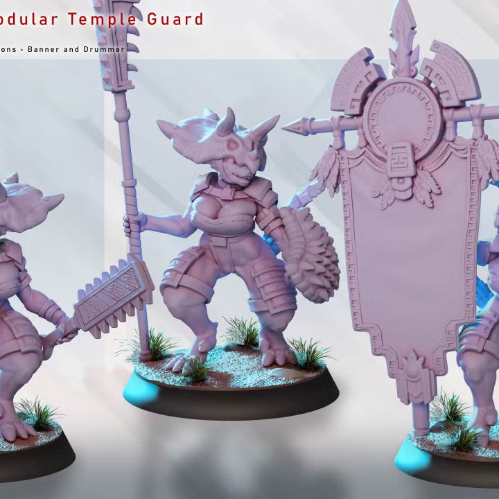 Lizard Woman - Modular Temple Guard by Gaz Minis