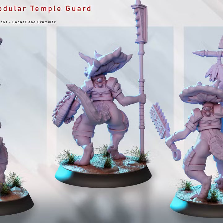 Lizard Woman - Modular Temple Guard by Gaz Minis