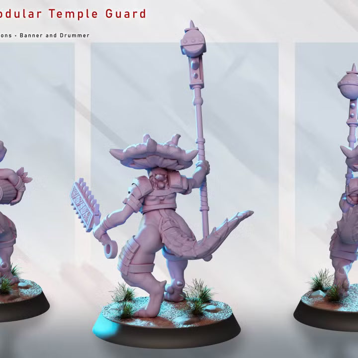 Lizard Woman - Modular Temple Guard by Gaz Minis