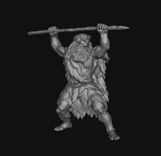 Two Handed Spear Man by Ikarus Forge