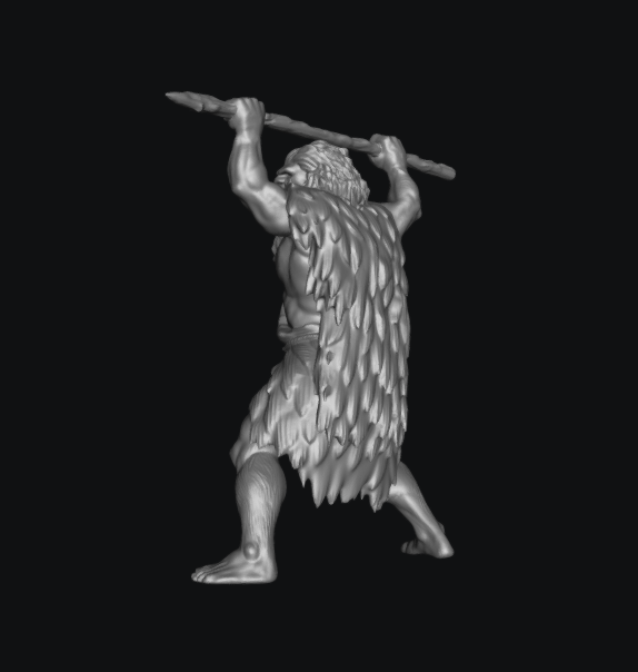 Two Handed Spear Man by Ikarus Forge