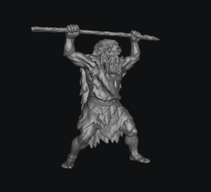 Two Handed Spear Man by Ikarus Forge