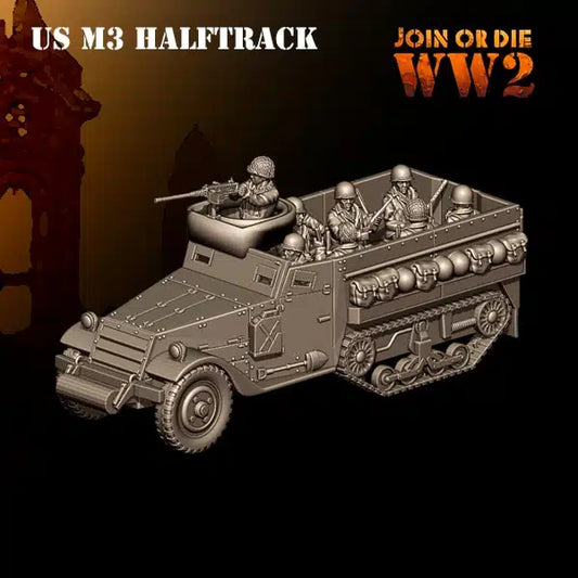 US Army G.I. m3 Halftruck by 3D Breed Miniatures