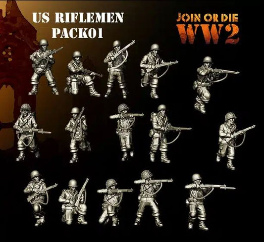 US Riflemen by 3D Breed Miniatures