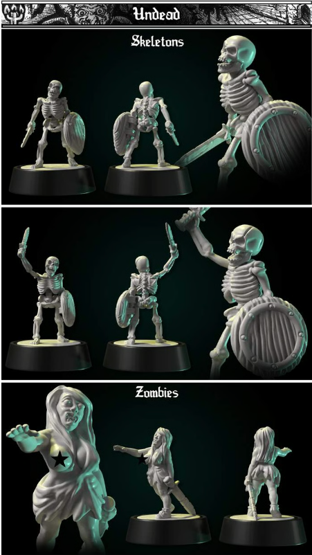 Undead Set by DDF Miniatures and Models
