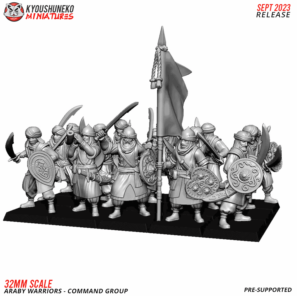 Araby Warriors with Swords Unit by Kyoushuneko Miniatures – Studio Historia