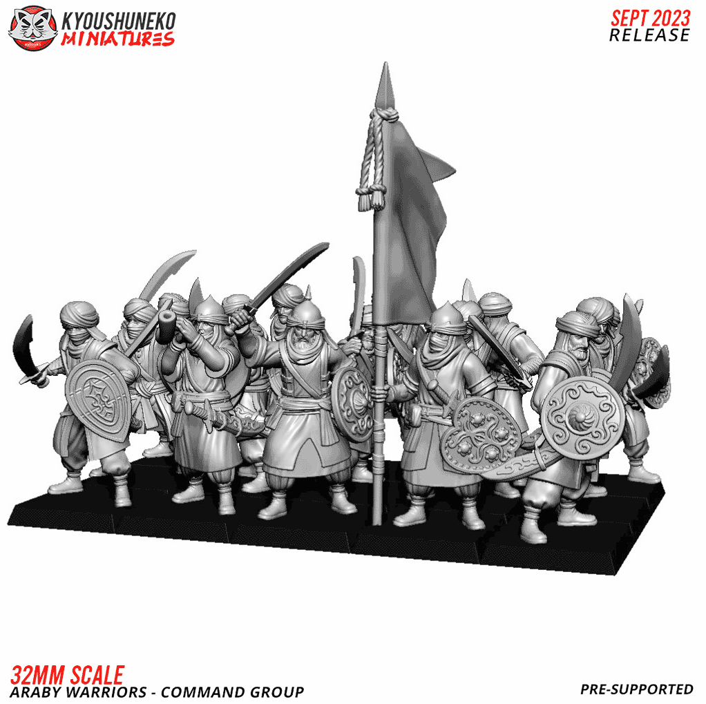 Araby Warriors with Swords Unit by Kyoushuneko Miniatures