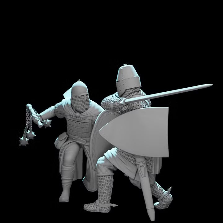 Knight vs Medieval Rus - Wargaming diorama