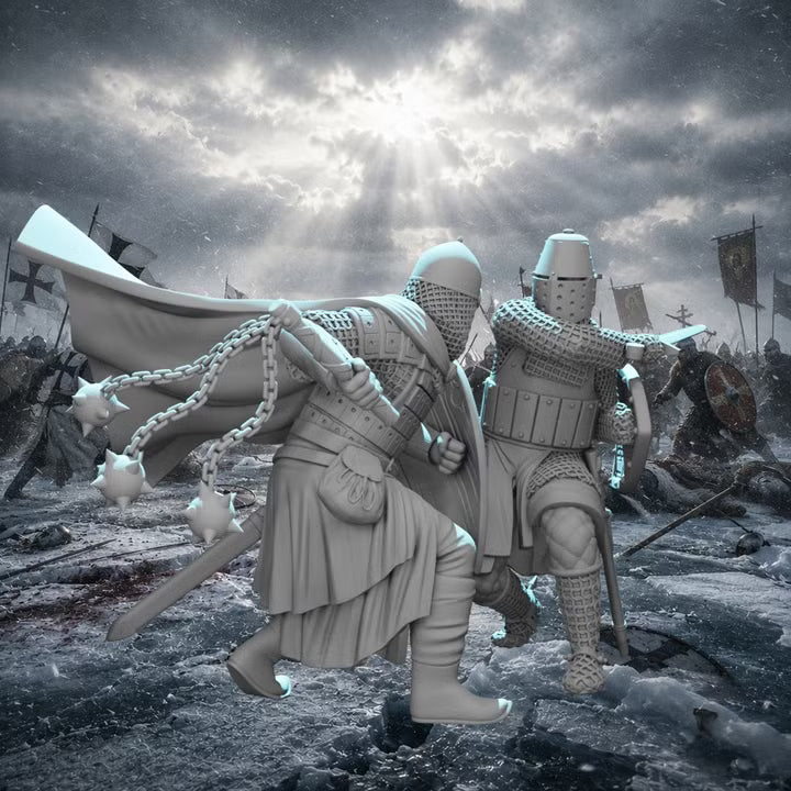 Knight vs Medieval Rus - Wargaming diorama