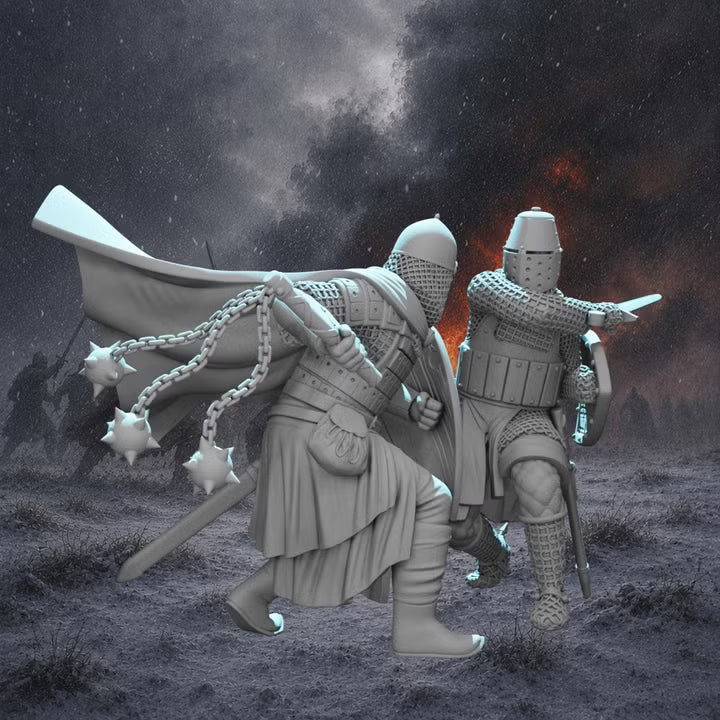 Knight vs Medieval Rus - Wargaming diorama