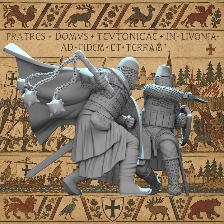 Knight vs Medieval Rus - Wargaming diorama