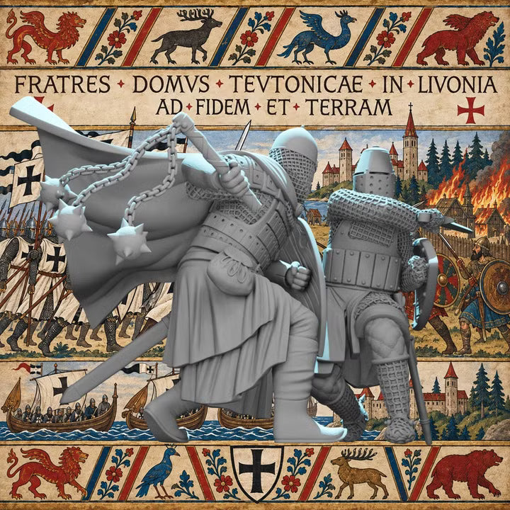 Knight vs Medieval Rus - Wargaming diorama