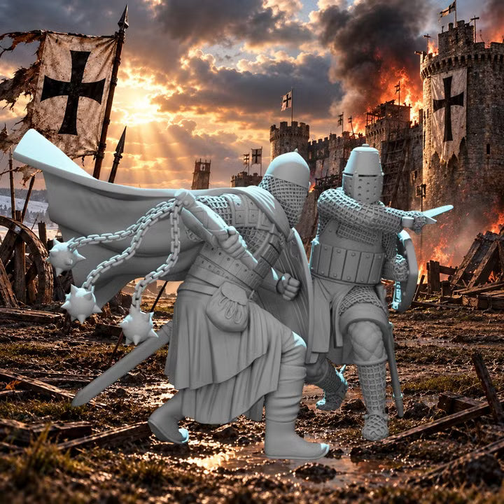 Knight vs Medieval Rus - Wargaming diorama
