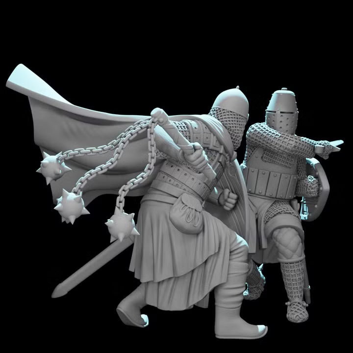 Knight vs Medieval Rus - Wargaming diorama