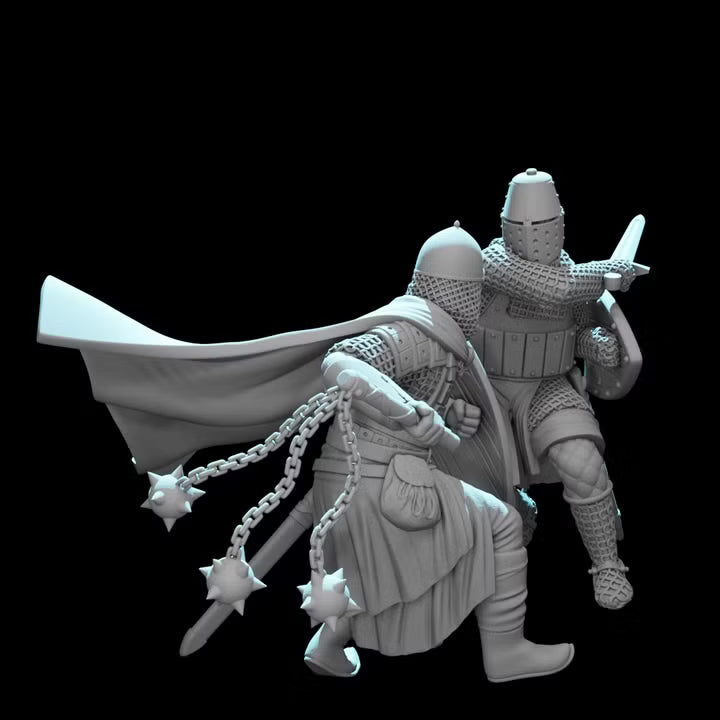 Knight vs Medieval Rus - Wargaming diorama