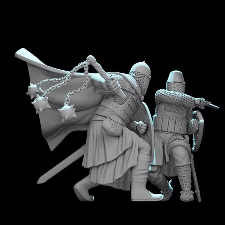 Knight vs Medieval Rus - Wargaming diorama