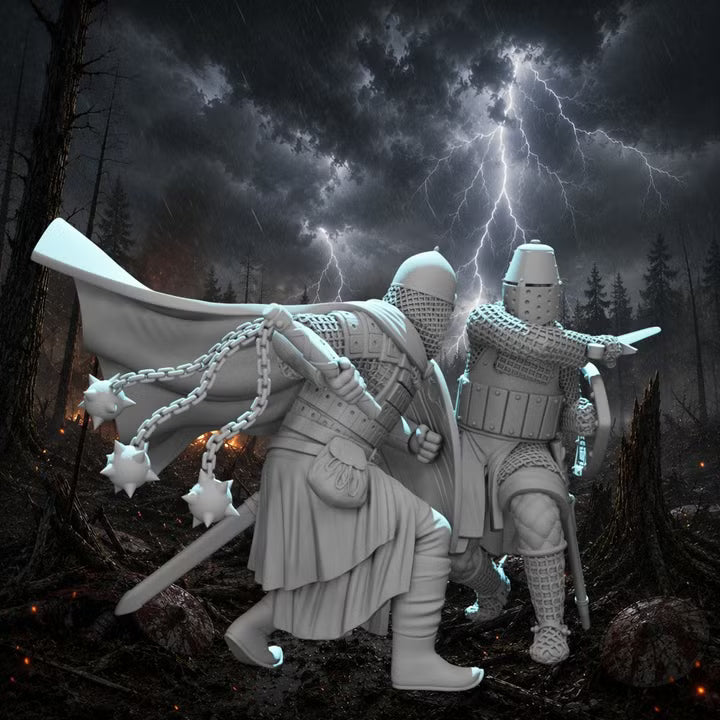 Knight vs Medieval Rus - Wargaming diorama