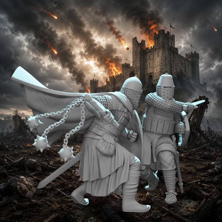 Knight vs Medieval Rus - Wargaming diorama