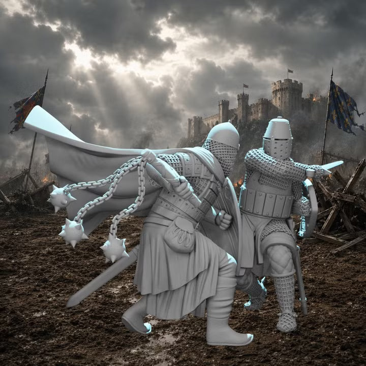 Knight vs Medieval Rus - Wargaming diorama