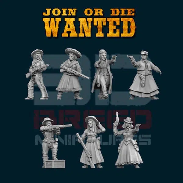 Women Gang by 3d Breed Miniatures