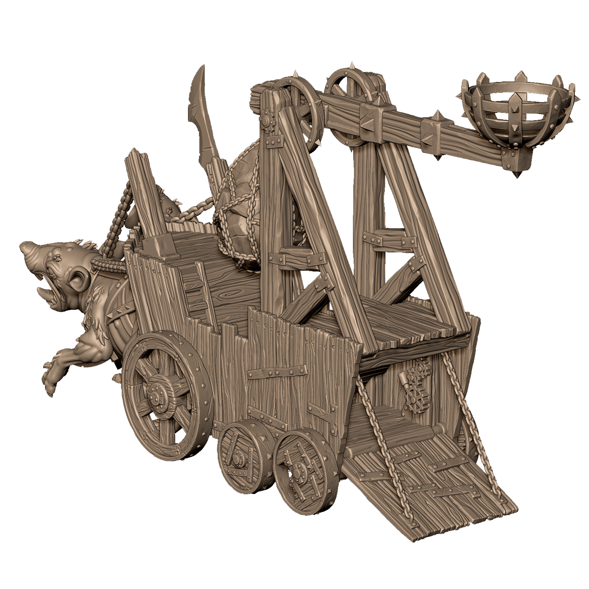 Ratfolk War Wagon by Menagerie Miniature