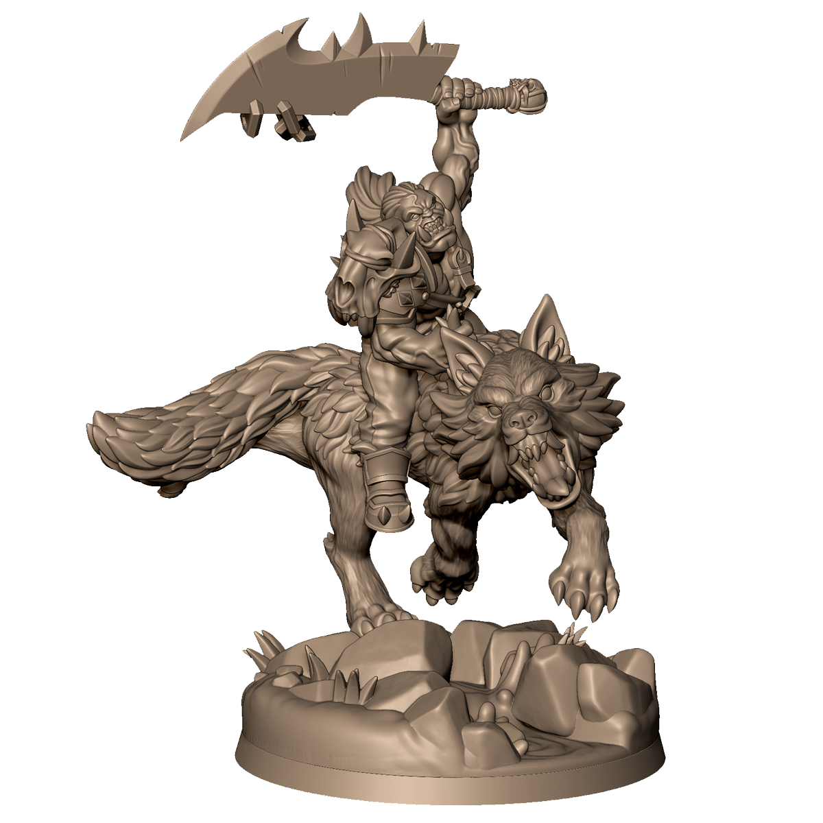 Wolf Rider by Menagerie Miniature