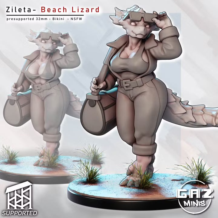 Zilleta – Beach Lizard by Gaz Minis