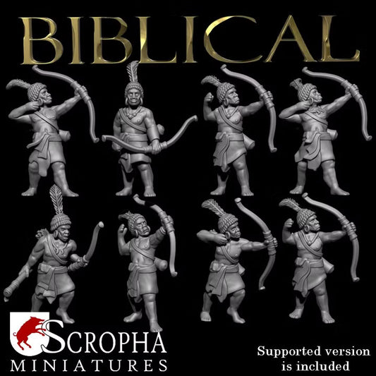 Nubian archers by Scropha Miniatures