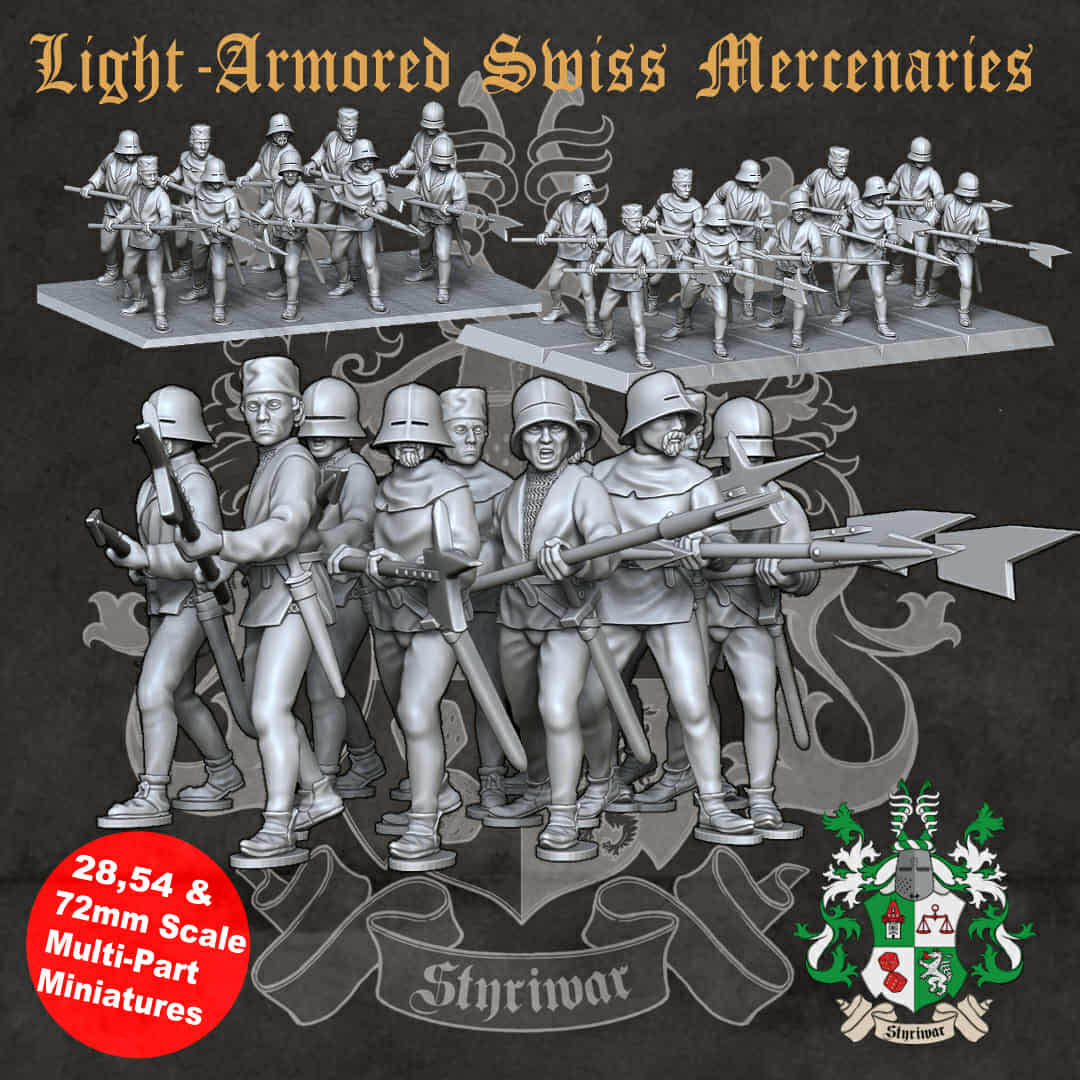 Light armored Swiss Mercenaries.