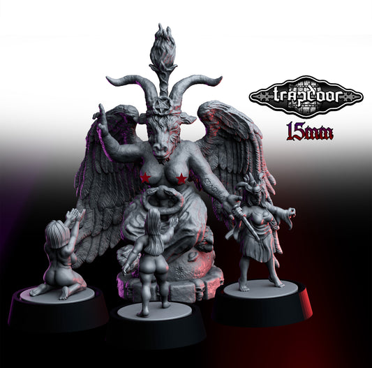Baphomet and Cultists by DDF Miniatures and Models
