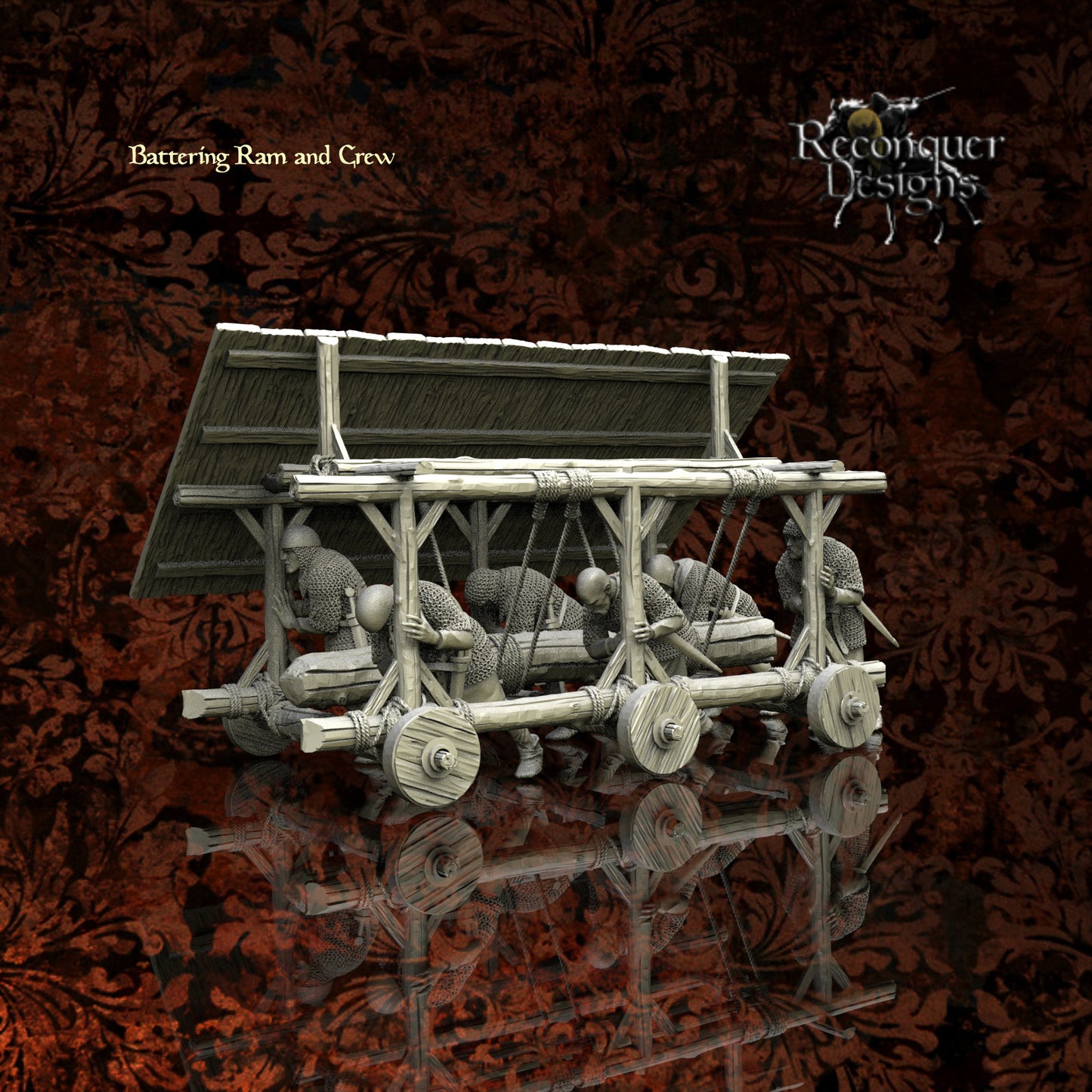Medieval Battering Ram and Christian Crew