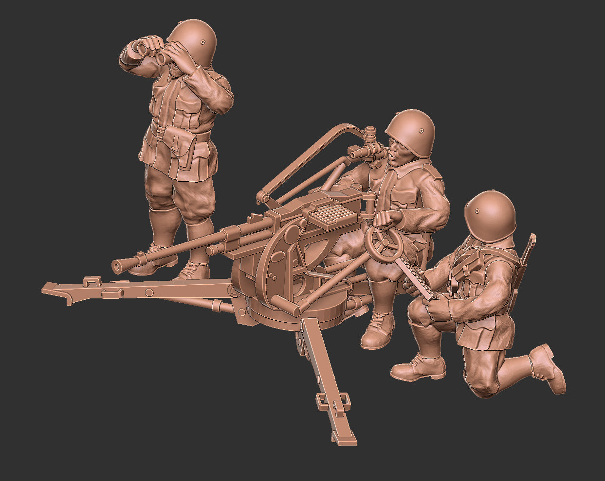 Italian Canone M35 20mm Breda AA Gun