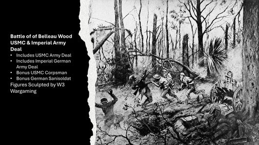 Great War Battle of Belleau Wood Bundle (USMC vs German) by W3 Wargaming