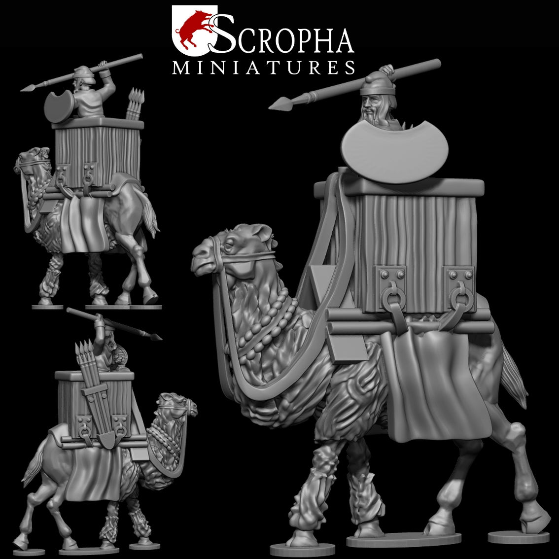 Persian Camel Riders by Scropha Miniatures