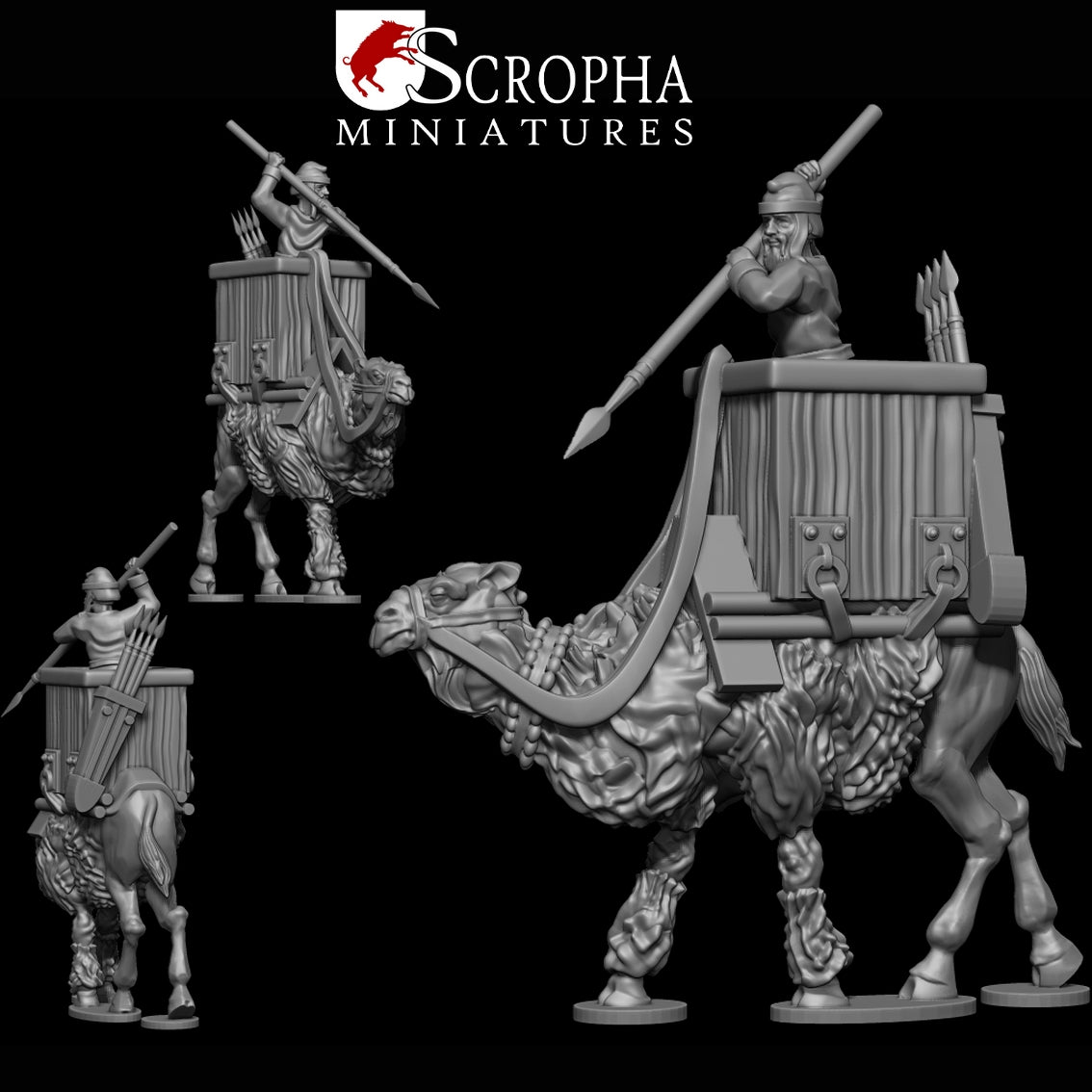 Persian Camel Riders by Scropha Miniatures