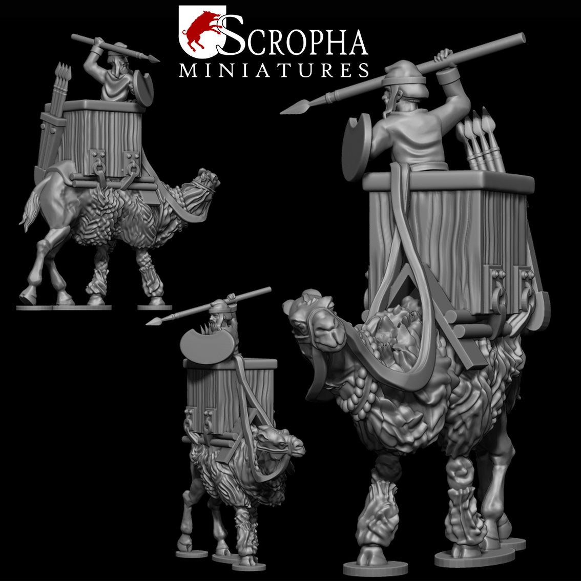 Persian Camel Riders by Scropha Miniatures