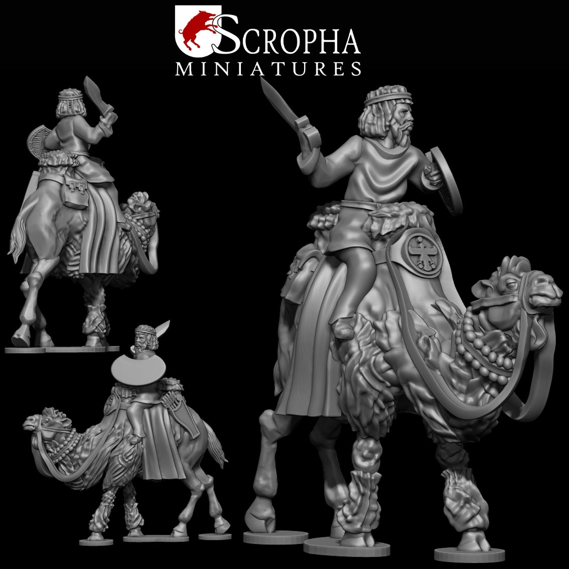 Persian Camel Riders by Scropha Miniatures