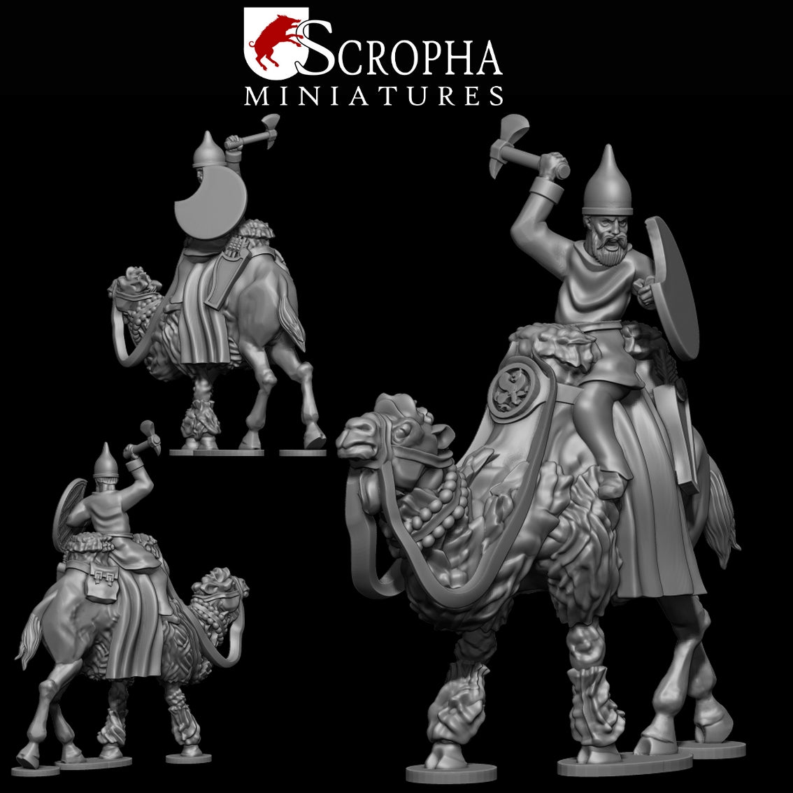 Persian Camel Riders by Scropha Miniatures