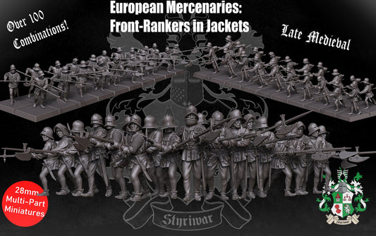 European Mercenaries: Front-Rankers in jackets.
