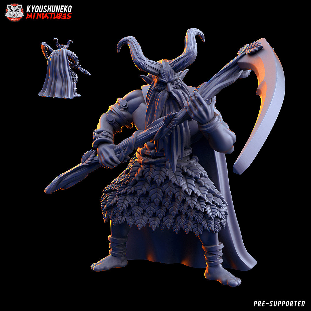 Gaelic Wood Elf Elder Druid by Kyoushuneko Miniatures
