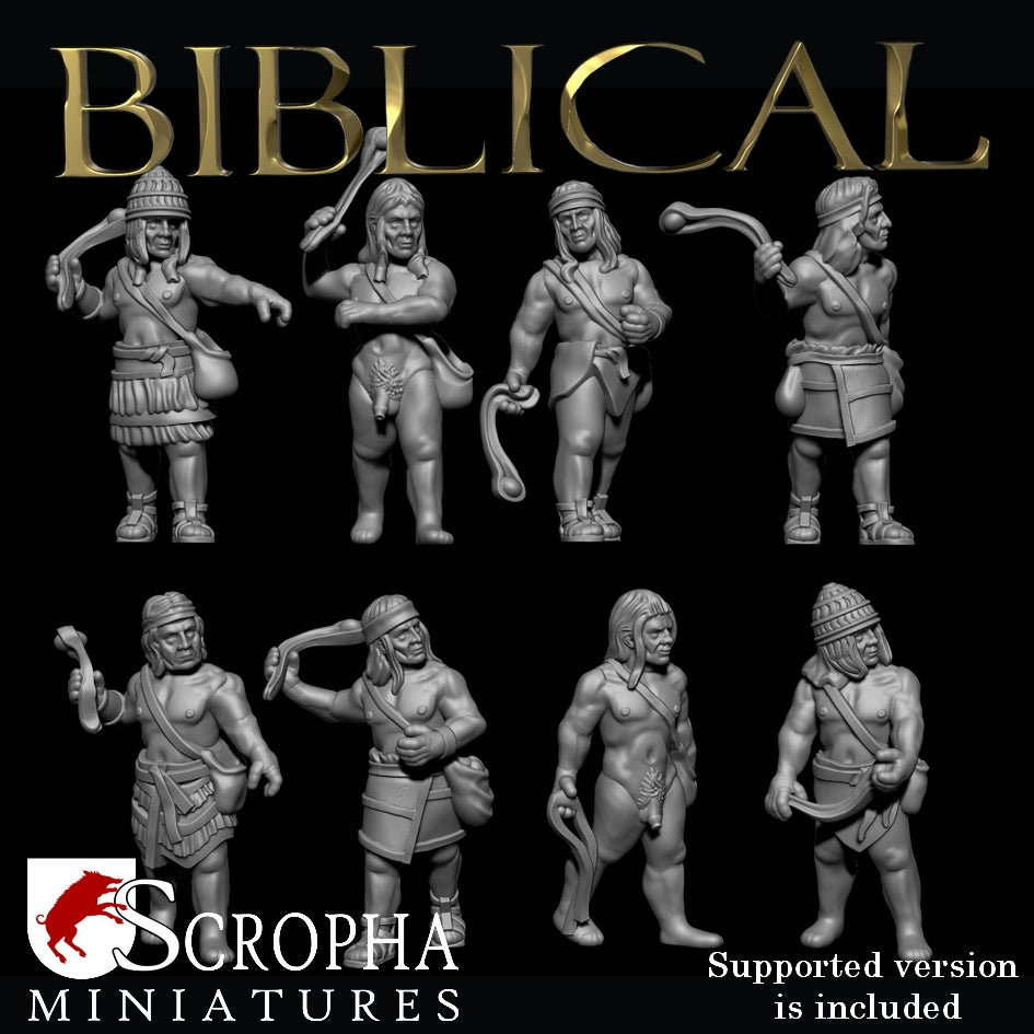 Mycenaean slingers by Scropha Miniatures