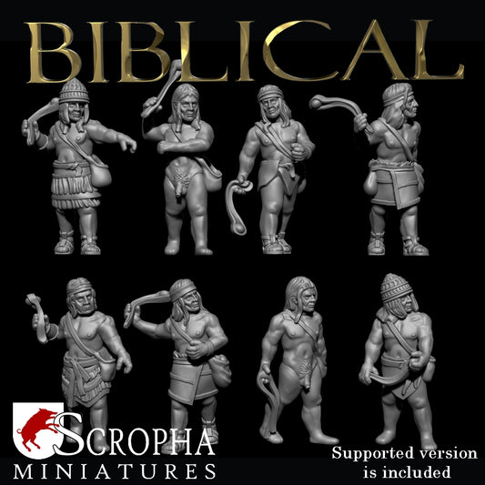 Mycenaean slingers by Scropha Miniatures
