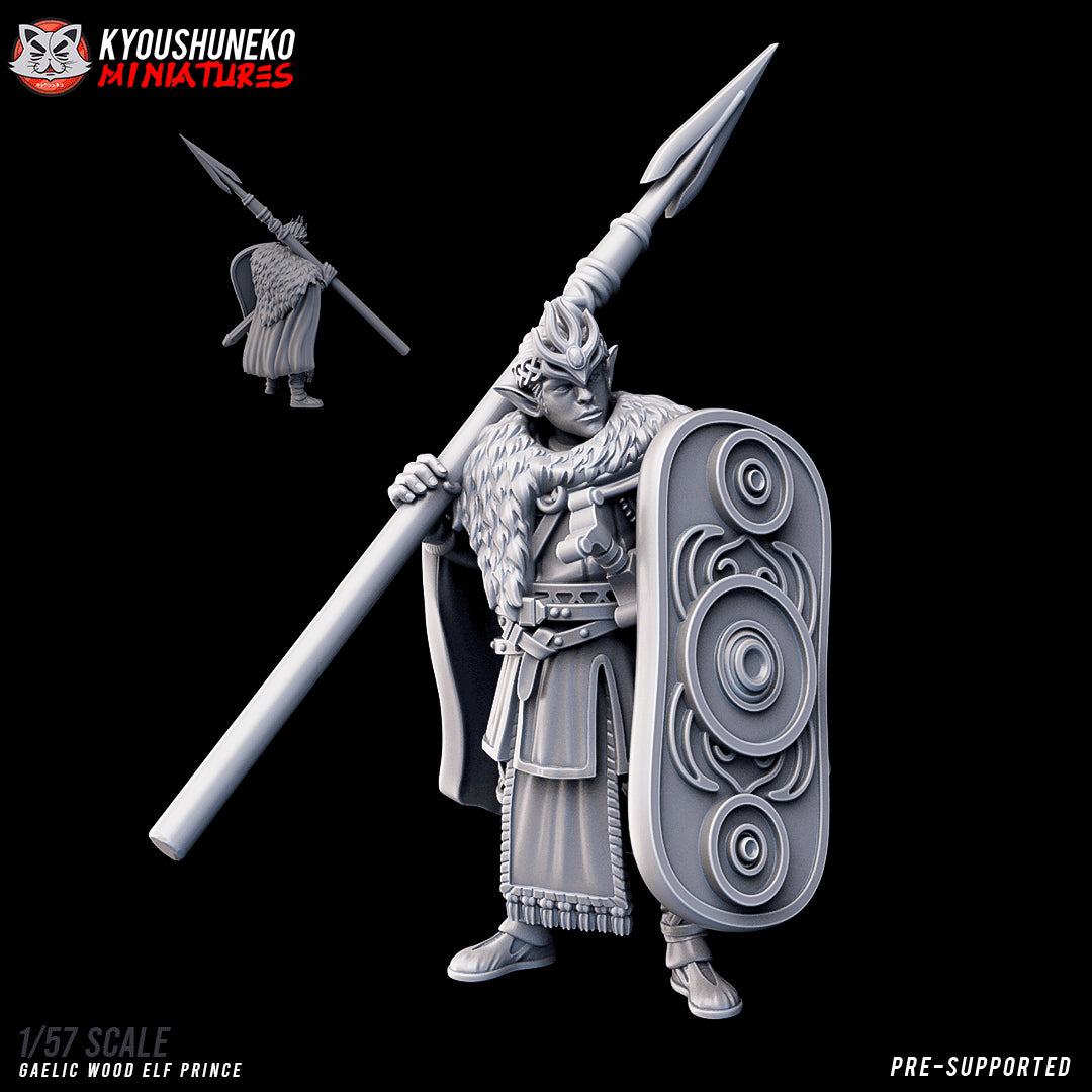 Gaelic Wood Elf Prince by Kyoushuneko Miniatures