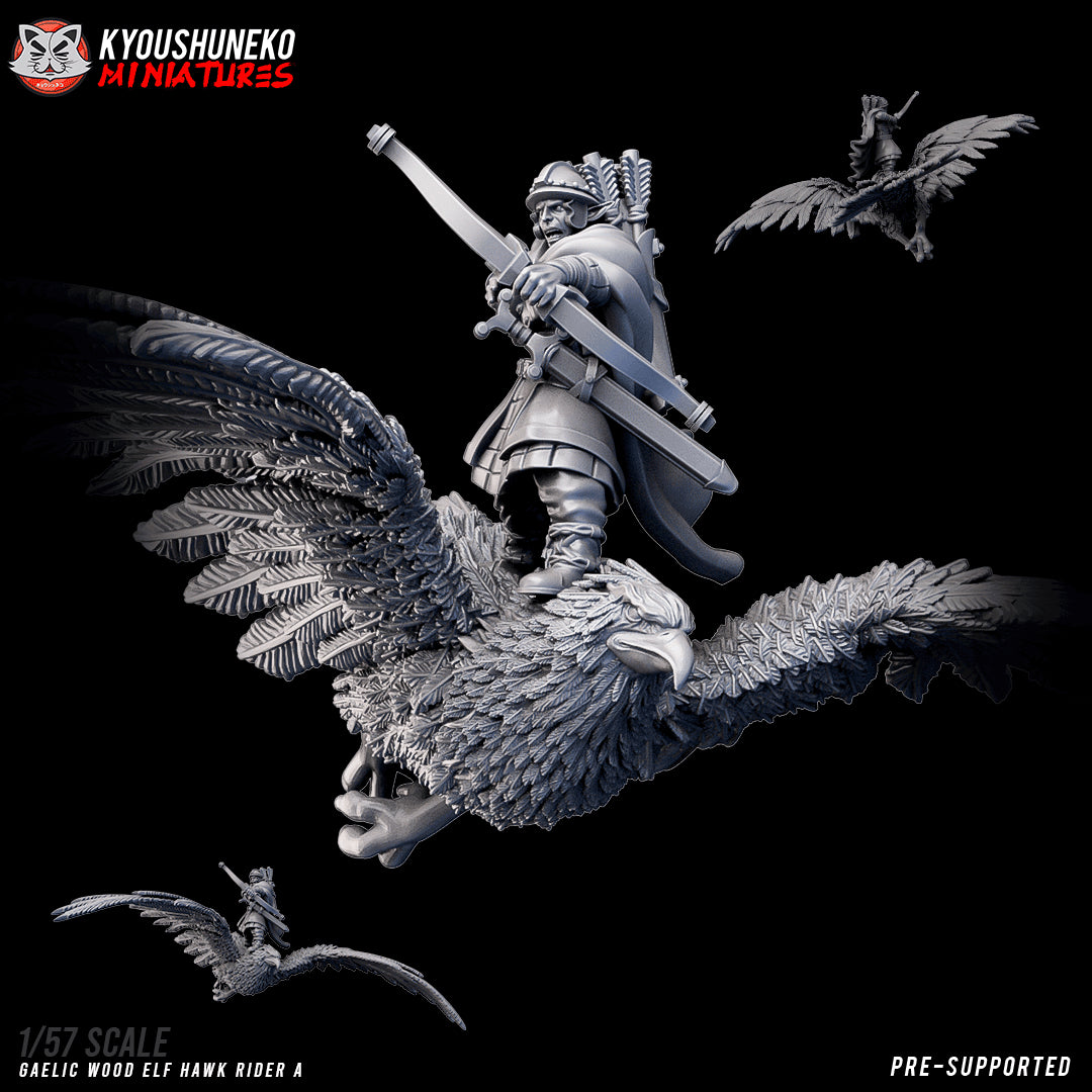Gaelic Wood Hawk Riders by Kyoushuneko Miniatures