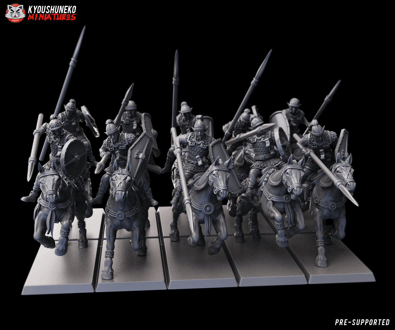 Gaelic Wood Forrest Riders by Kyoushuneko Miniatures